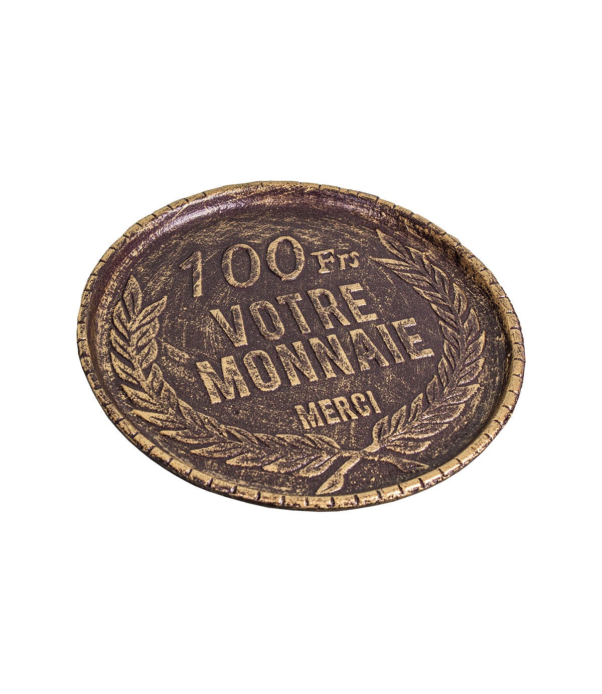 Coupelle rendu monnaie en forme de Franc