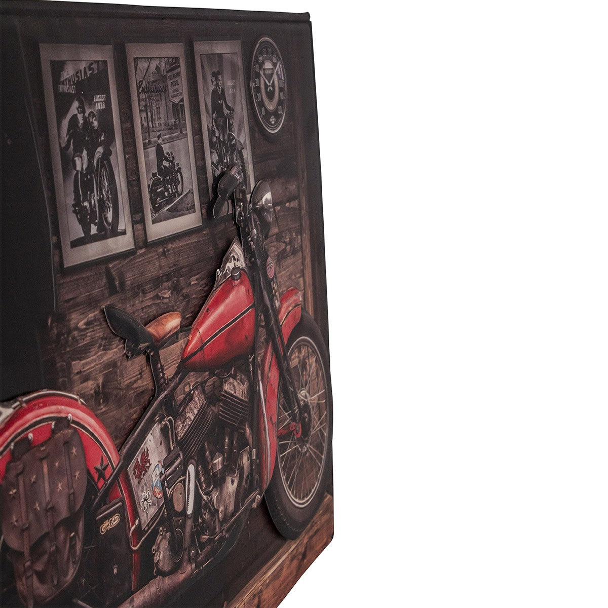 Grande Plaque moto en reliefs