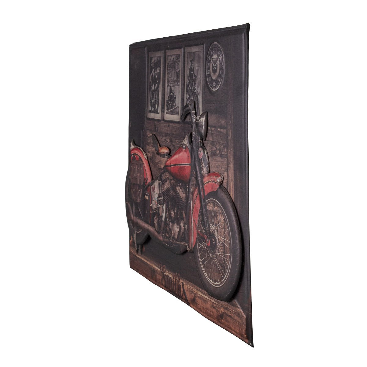 Grande Plaque moto en reliefs