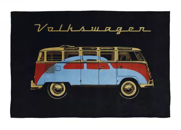 Couverture Polaire Volkswagen avec sa pochette de rangement