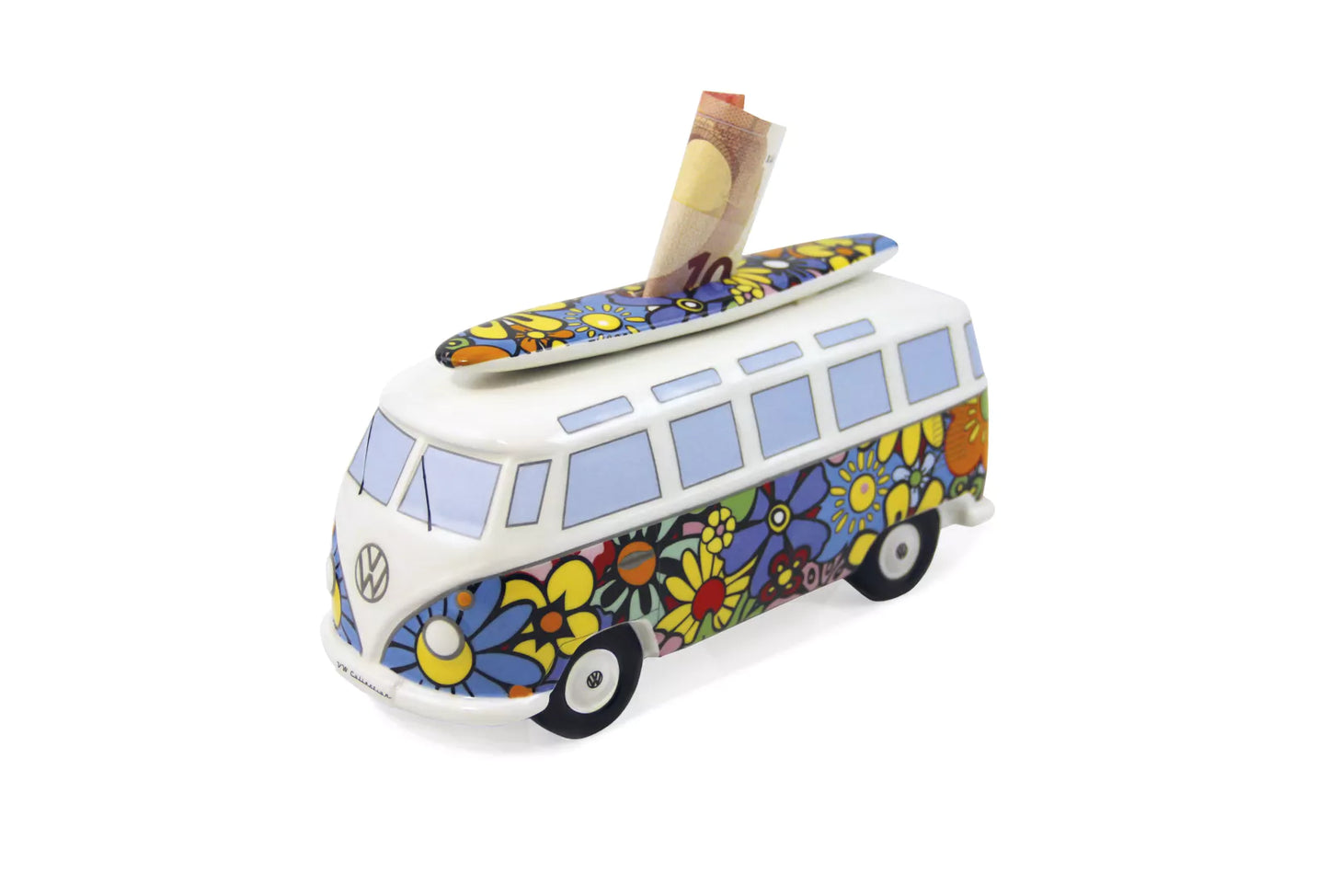 Tirelire VW Combi T1 avec planche de surf