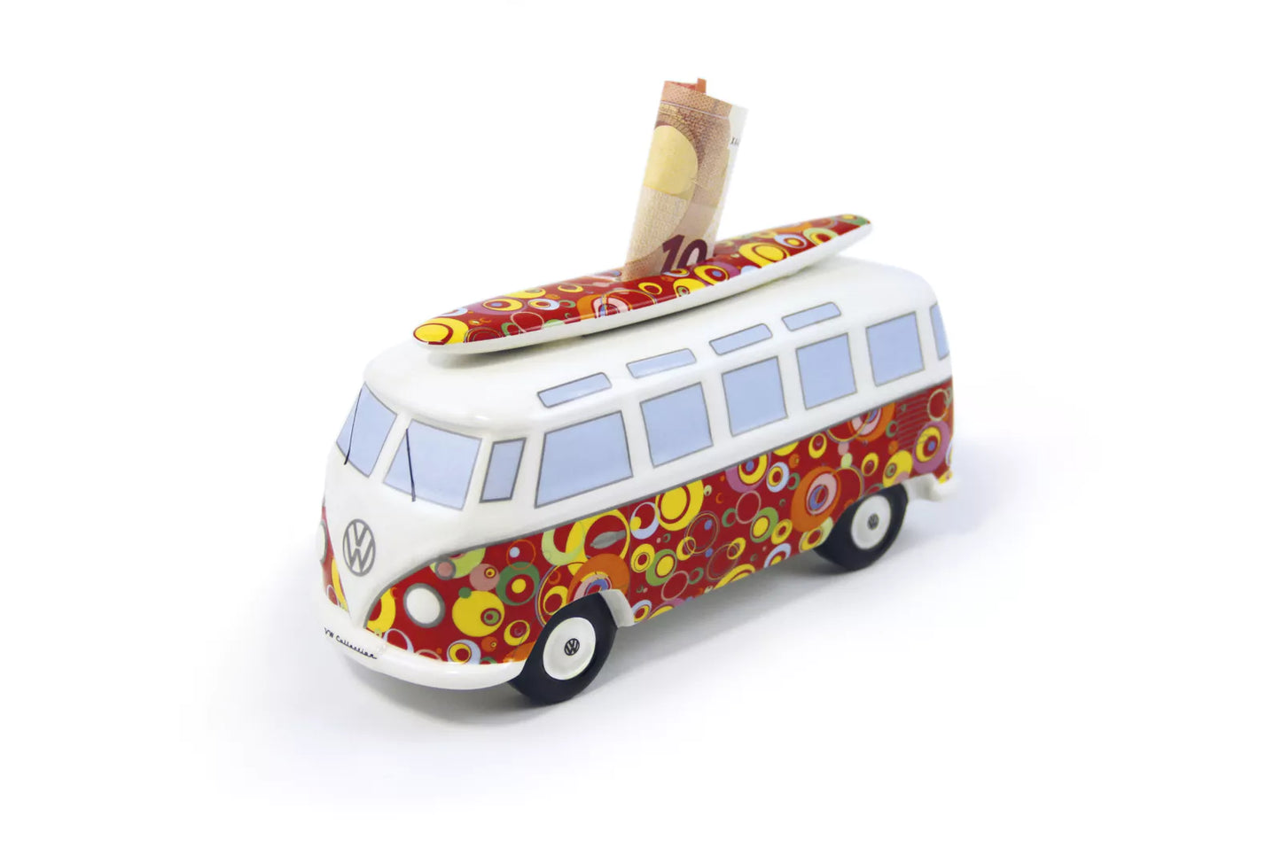 Tirelire VW Combi T1 avec planche de surf