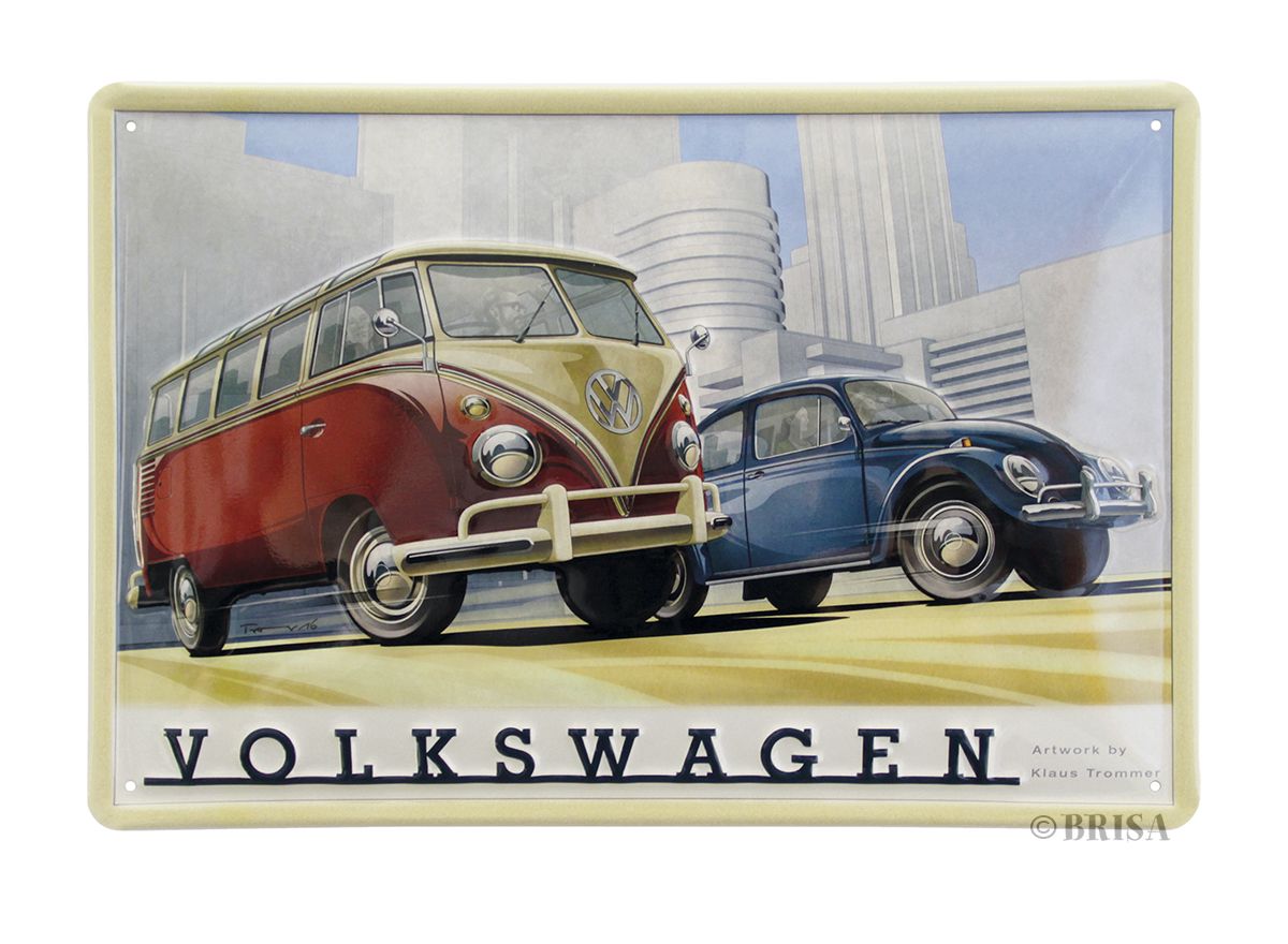 VOLKSWAGEN plaque métal