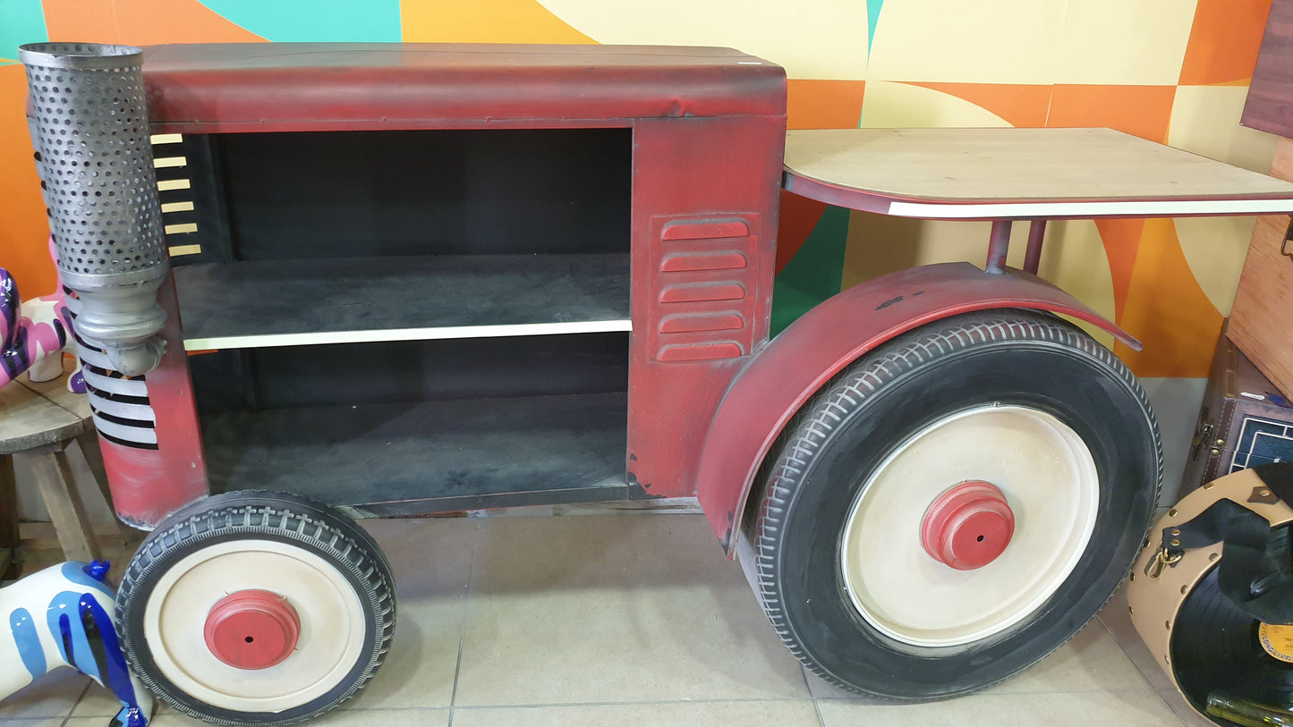 Console tracteur rouge