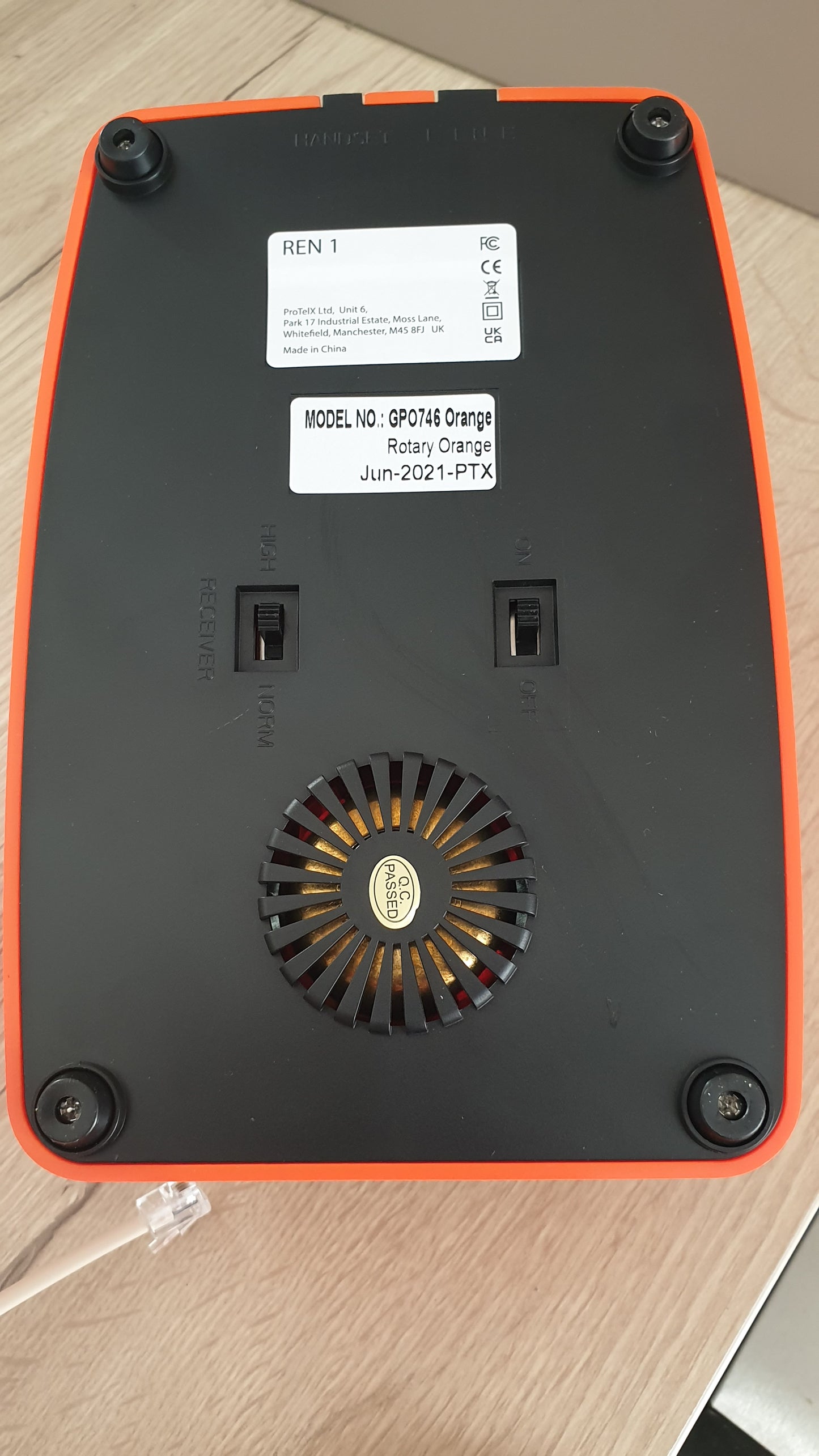 Téléphone GPO à cadran rotatif