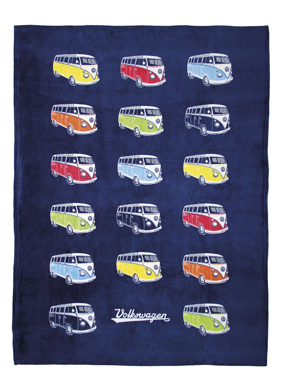 Couverture Polaire Volkswagen avec sa pochette de rangement