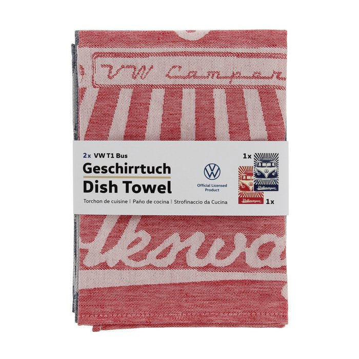 Set mit 2 Geschirrtüchern für Volkswagen Combi T1