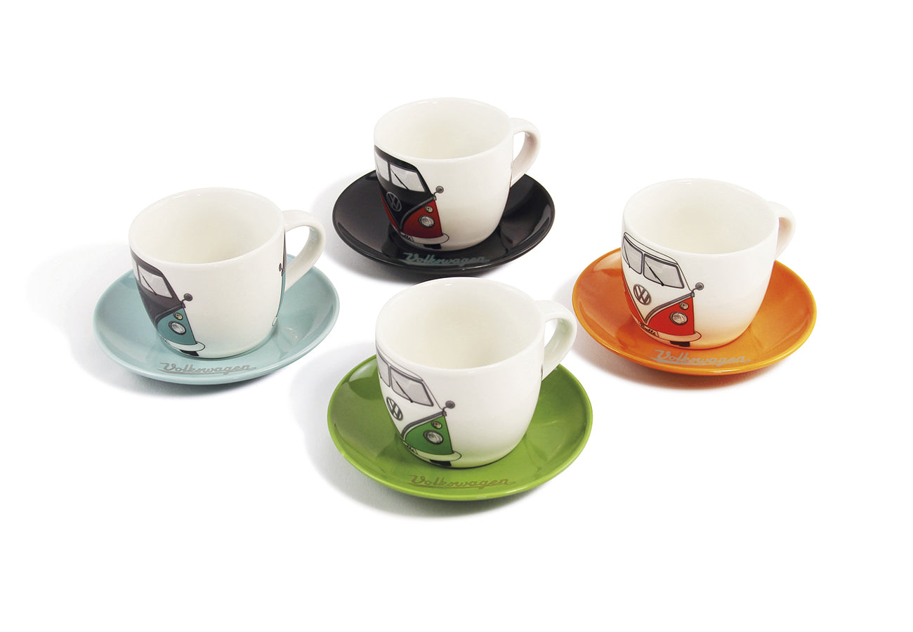 Set of Volkswagen Bus cups