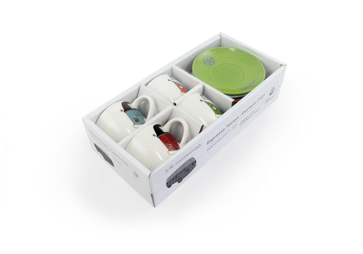 Set of Volkswagen Bus cups