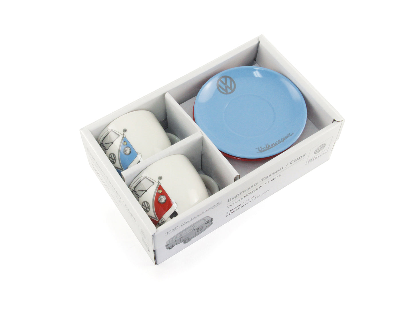 Set of Volkswagen Bus cups