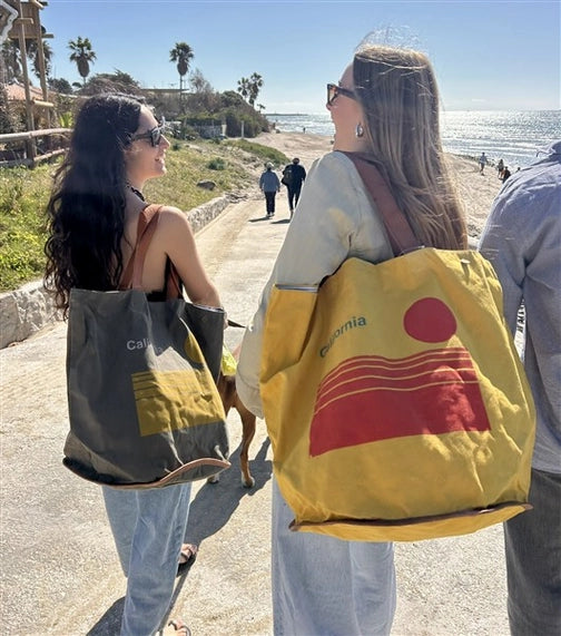 Sac de plage en toile recyclée
