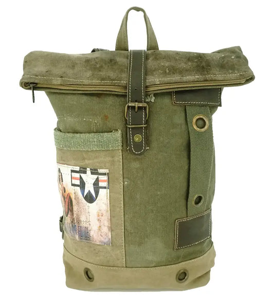 Backpack made with recycled military tent - US AIR FORCE