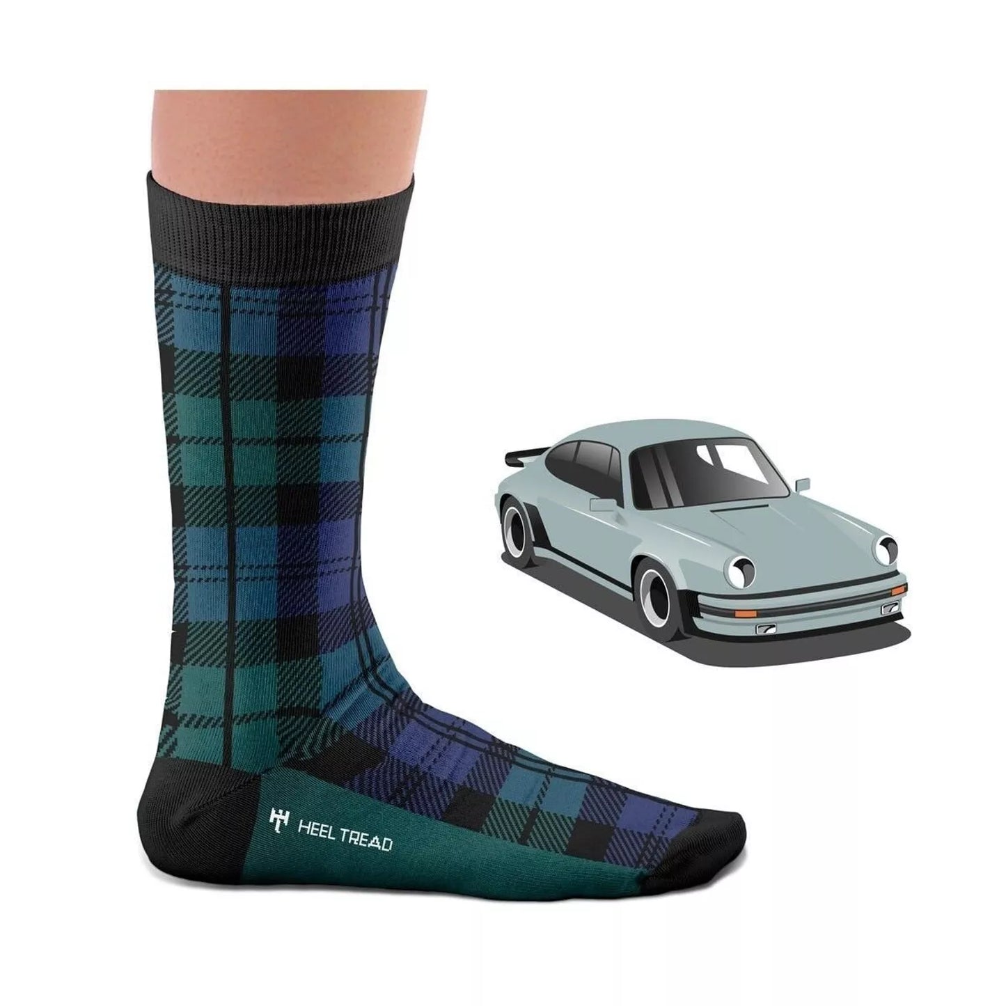 930 Chaussettes Bleu et Noir