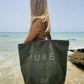 sac de plage en toile recyclée