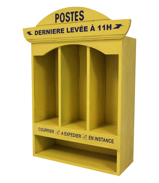 Wall-mounted mail rack with lockers