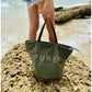 sac de plage en toile recyclée
