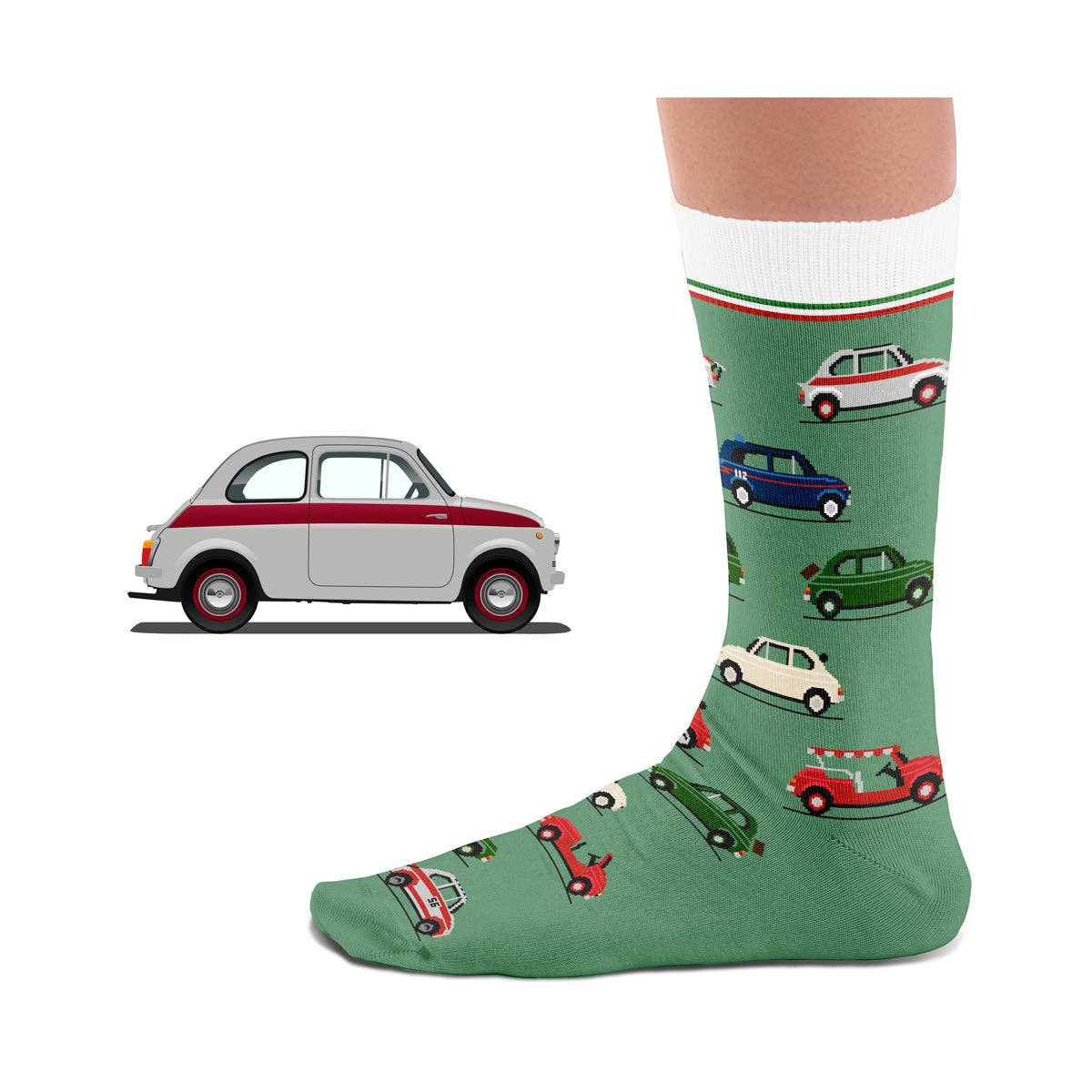 Fiat 500 chaussettes