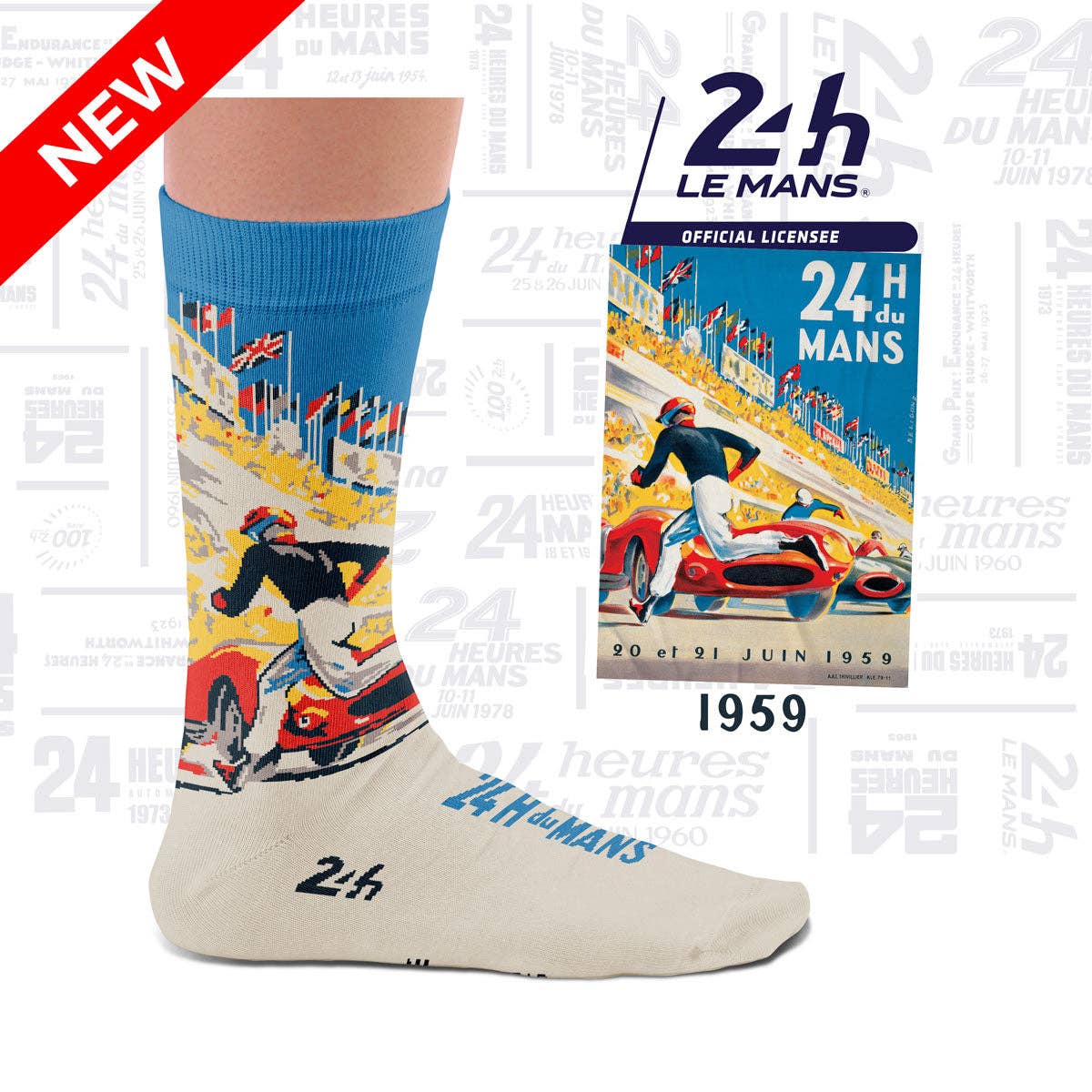 Pack de 4 chaussettes  24H du  Mans