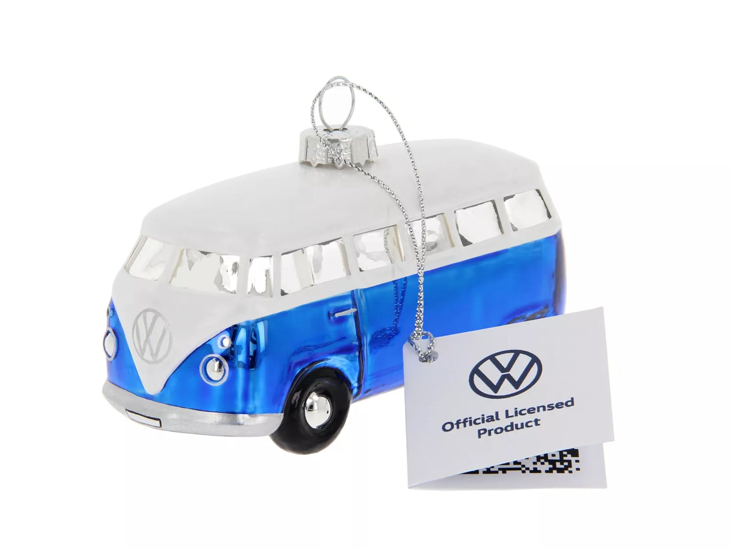 Sujet de Noël Volkswagen  T1 Combi en verre dans un coffret cadeau