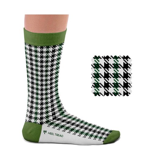 Chaussettes Pepita noires-vertes
