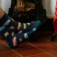 Chaussettes rétro avec motif de van vintage