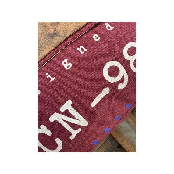 Sac besace en toile recyclée