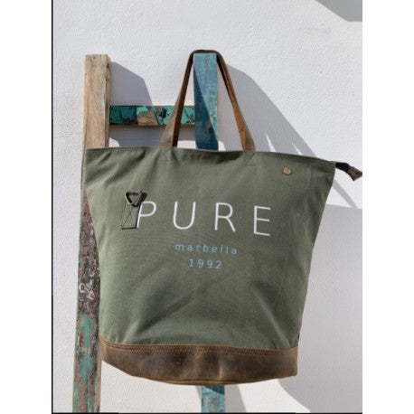 sac de plage en toile recyclée