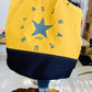 Sac de plage en toile recyclée jaune