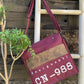 Sac besace en toile recyclée
