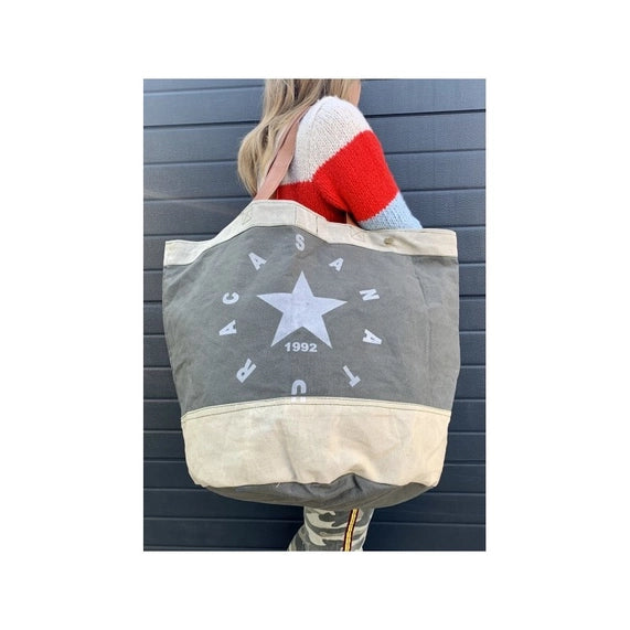 Sac de plage  en toile recyclée