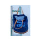 Sac de plage en toile recyclée et fond en cuir