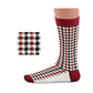 Chaussettes Pepita noires-rouges en cadeau