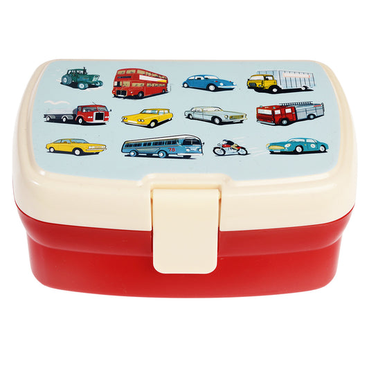 Lunchbox mit Retro-Automotiven