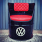 Fauteuil Gti VW en tonneau d’huile