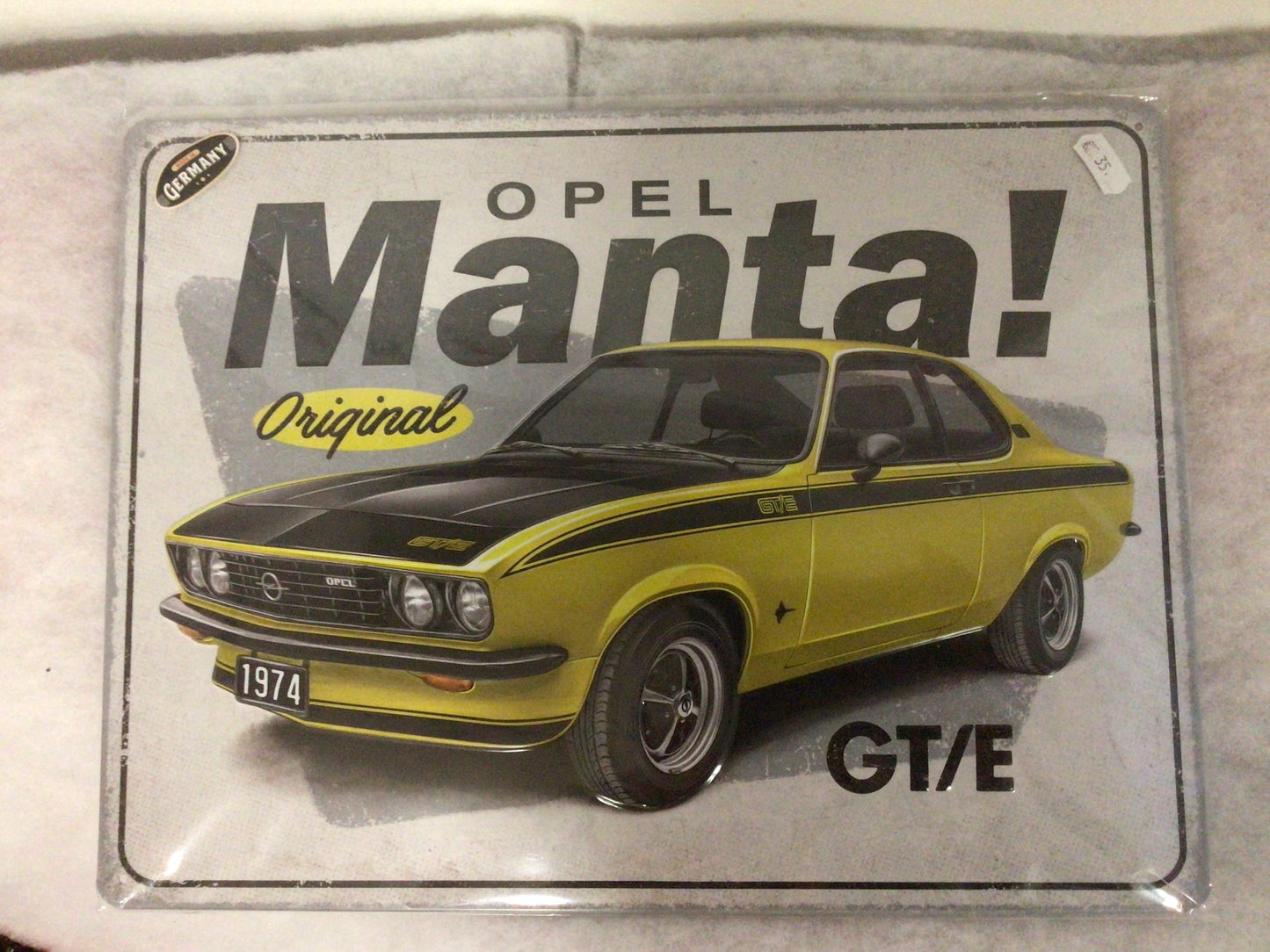 Plaque métal Opel