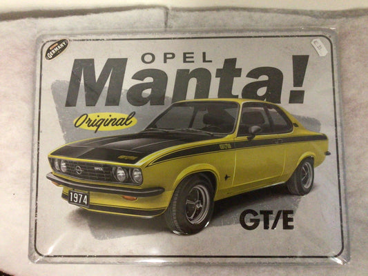 Opel metal plate