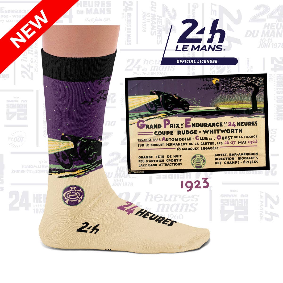 Pack de 4 chaussettes  24H du  Mans