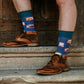 Chaussettes rétro avec motif de van vintage