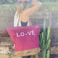 Sac de plage en toile recyclée avec fond en cuir