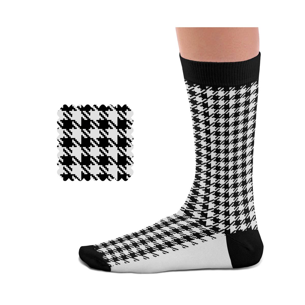 Chaussettes Pepita noir et blanc