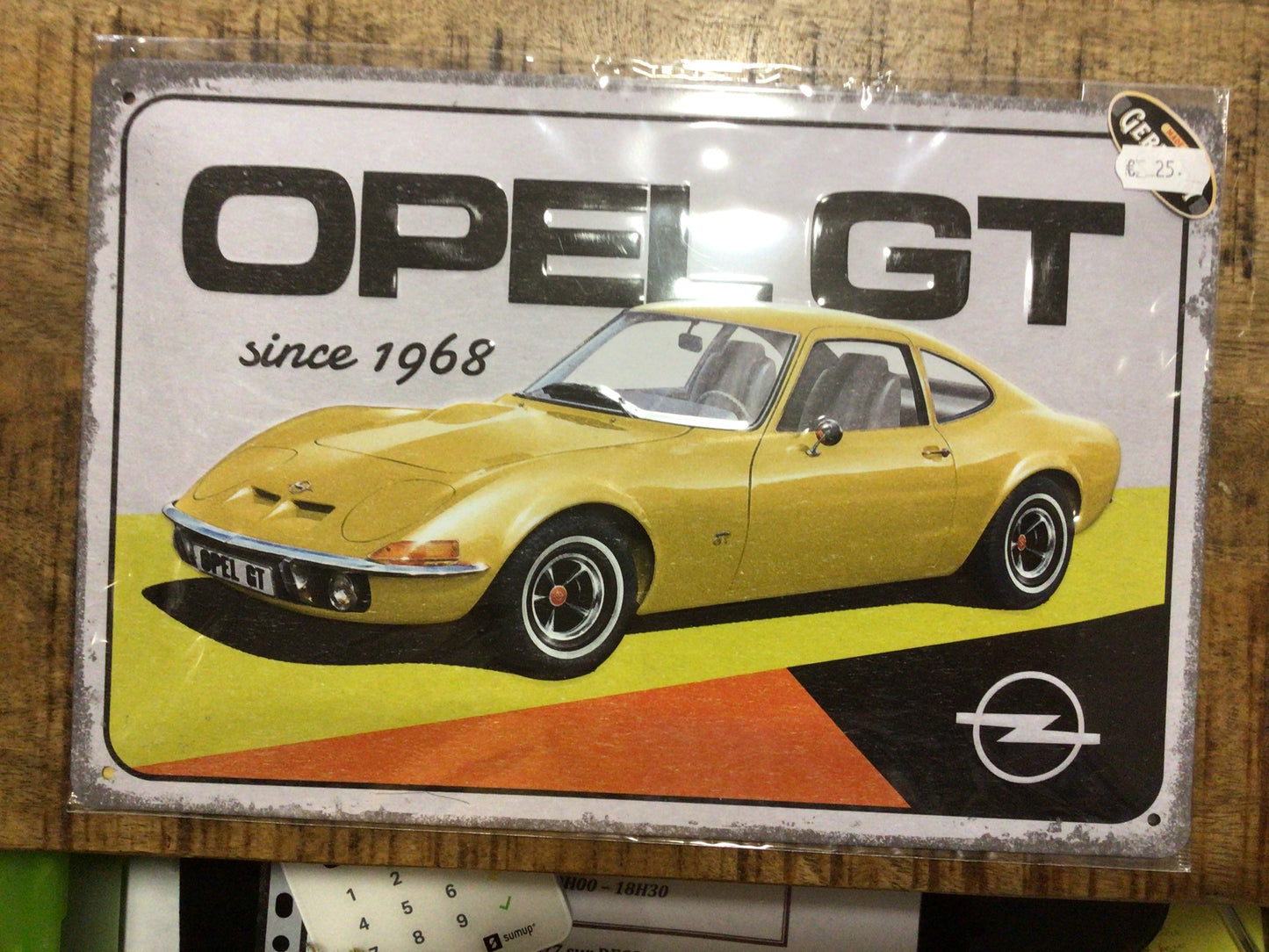 Opel metal plate