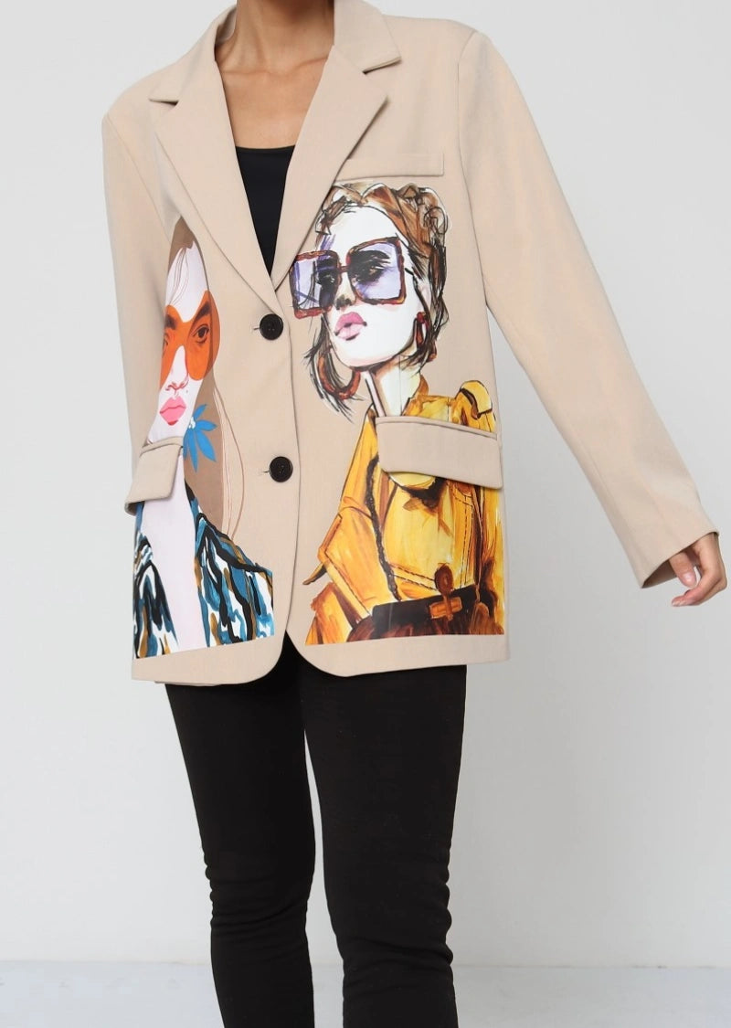 Veste blazer visages