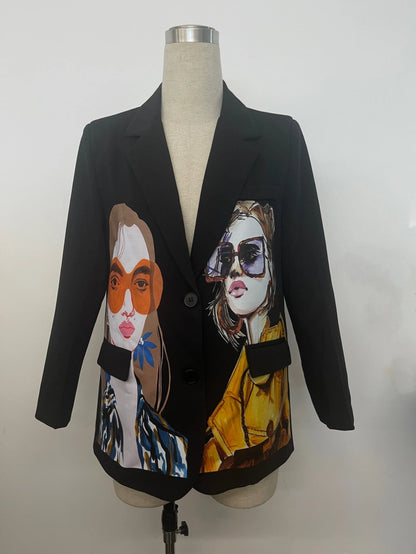 Veste blazer visages