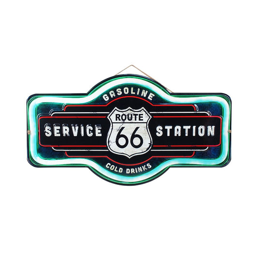 Plaque métal Route 66