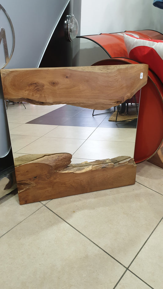 Mirror with acacia wood