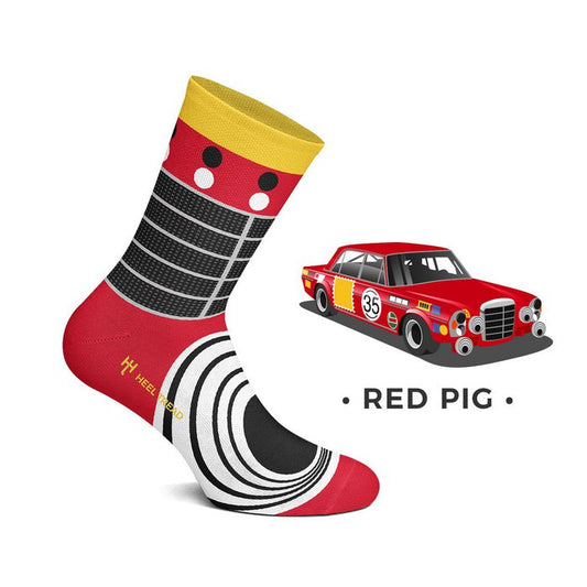 Mercedes Red PiG Socken