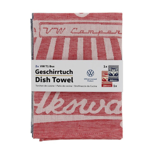 Set of 2 Volkswagen Combi T1 dish towels