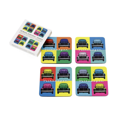 Set of 4 Volkswagen Beetle coasters