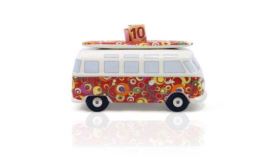 Sparschwein mit Surfbrett Volkswagen T1 Bulli