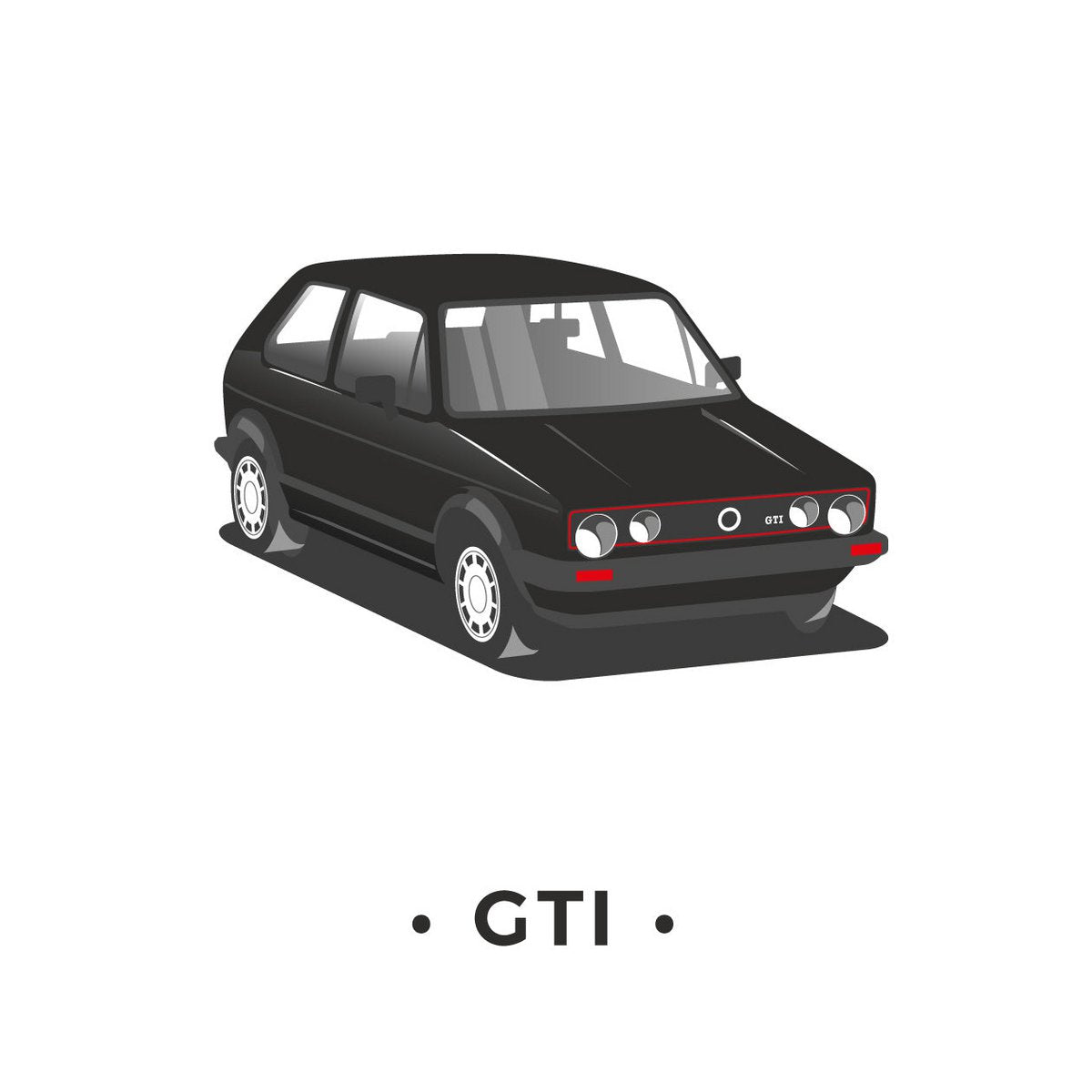Porte-clés en tissu Golf GTI